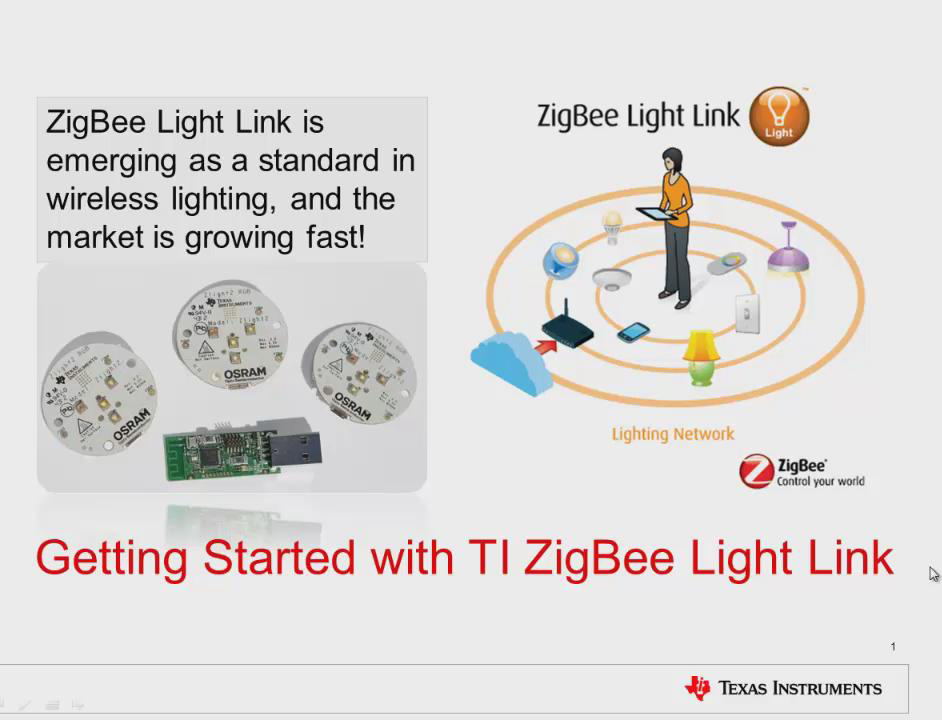 德州仪器ZigBee无线智能LED控制开发套件入门介绍