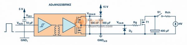 现代IGBT/MOSFET栅极驱动器提供隔离功能的最大功率限制