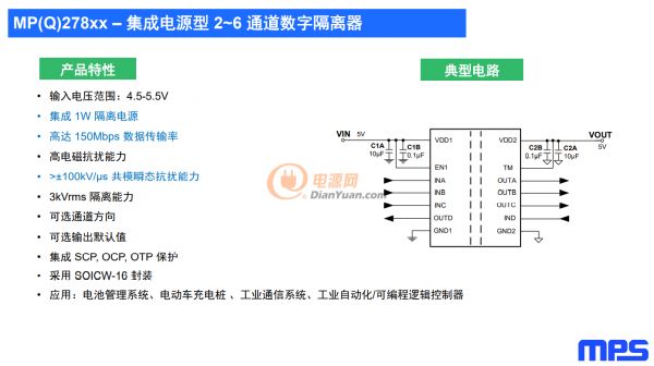 隔离实力派，MPS大功率隔离电源方案助力中国低碳发展