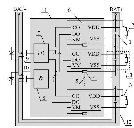 一种串联锂电池均衡充电电池组的保护板方案-